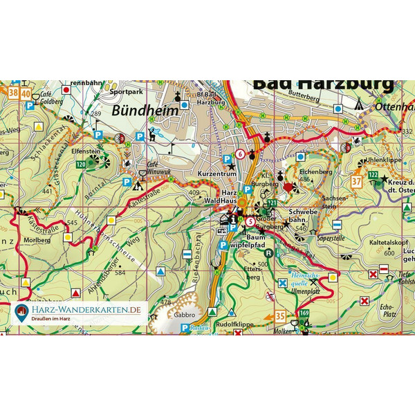 FAHRRADKARTE HARZ 1 : 50 000