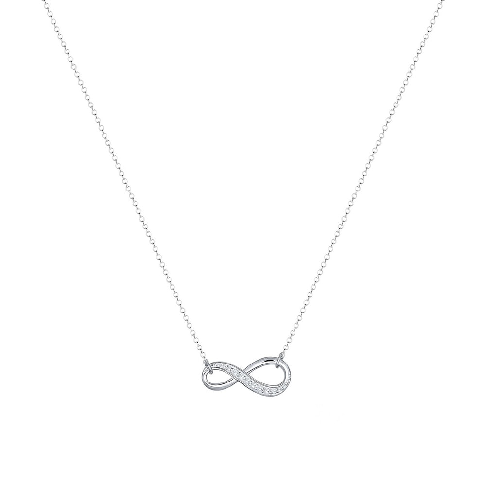 Elli Elli Collier Femme Pendentif Infinity Basic avec Cristal de Zircone en Argent Ste collier