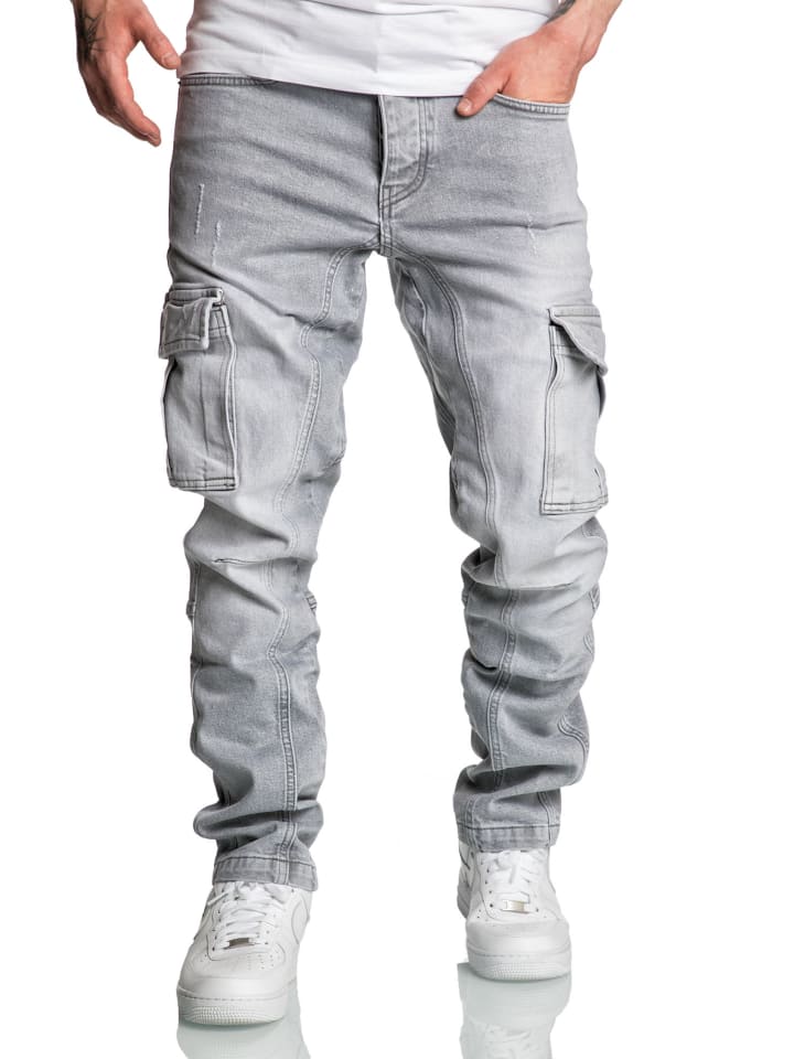 Amaci&Sons Jeans Regular Slim CARY in Hellgrau günstig kaufen
