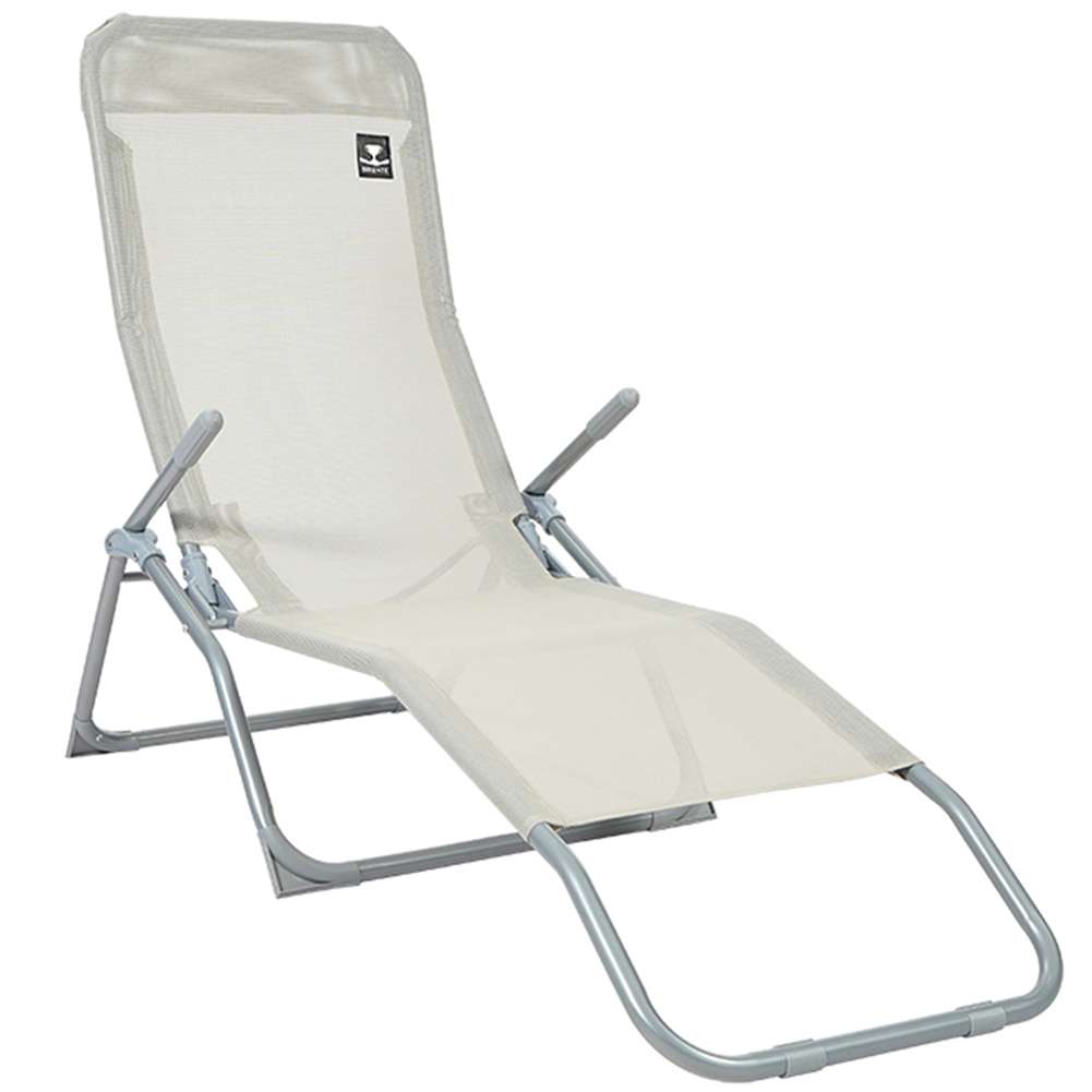BIXENTE klappbare Gartenliege 157 cm 2er-Set beige
