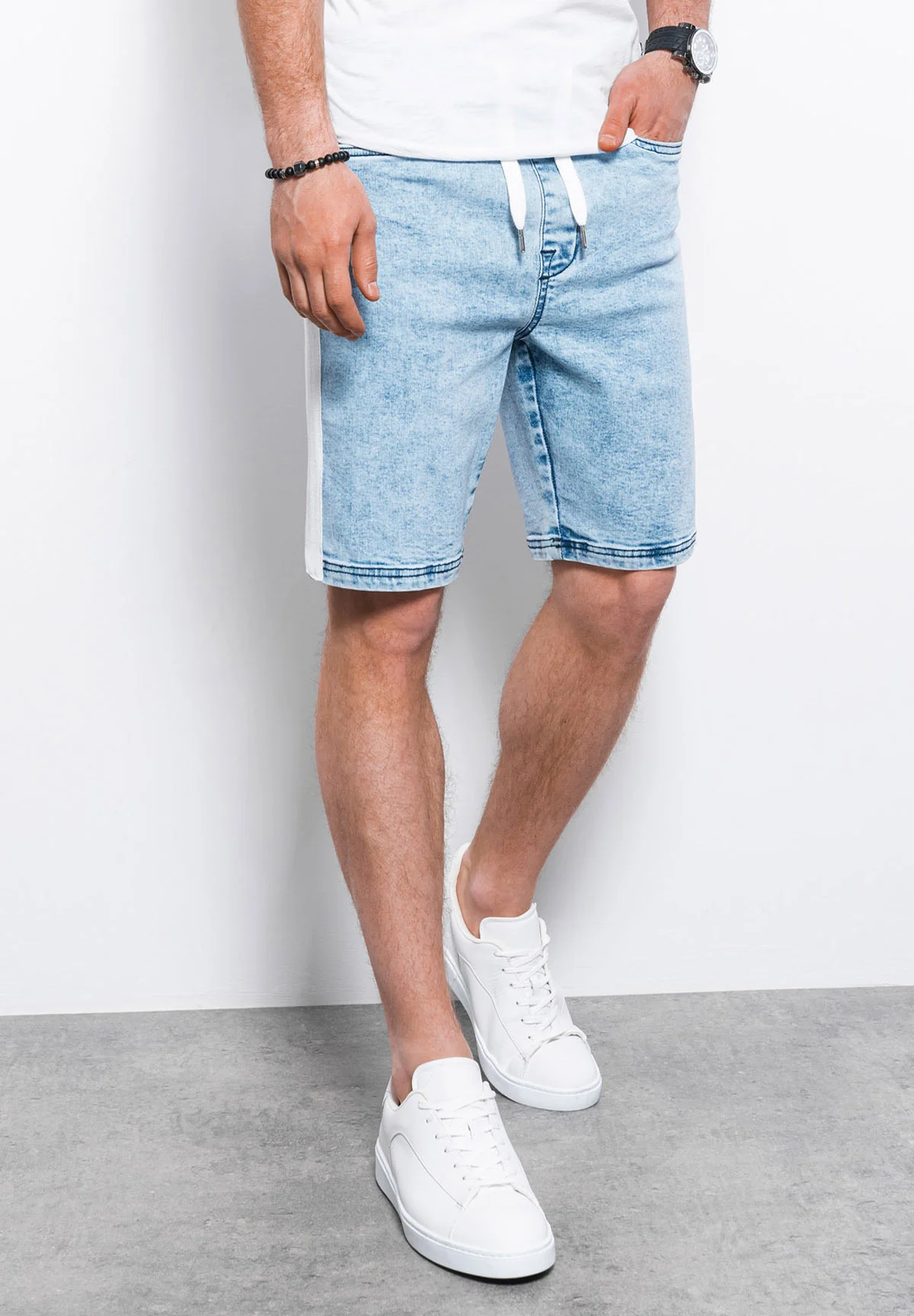 Pantalones cortos de mezclilla ombré