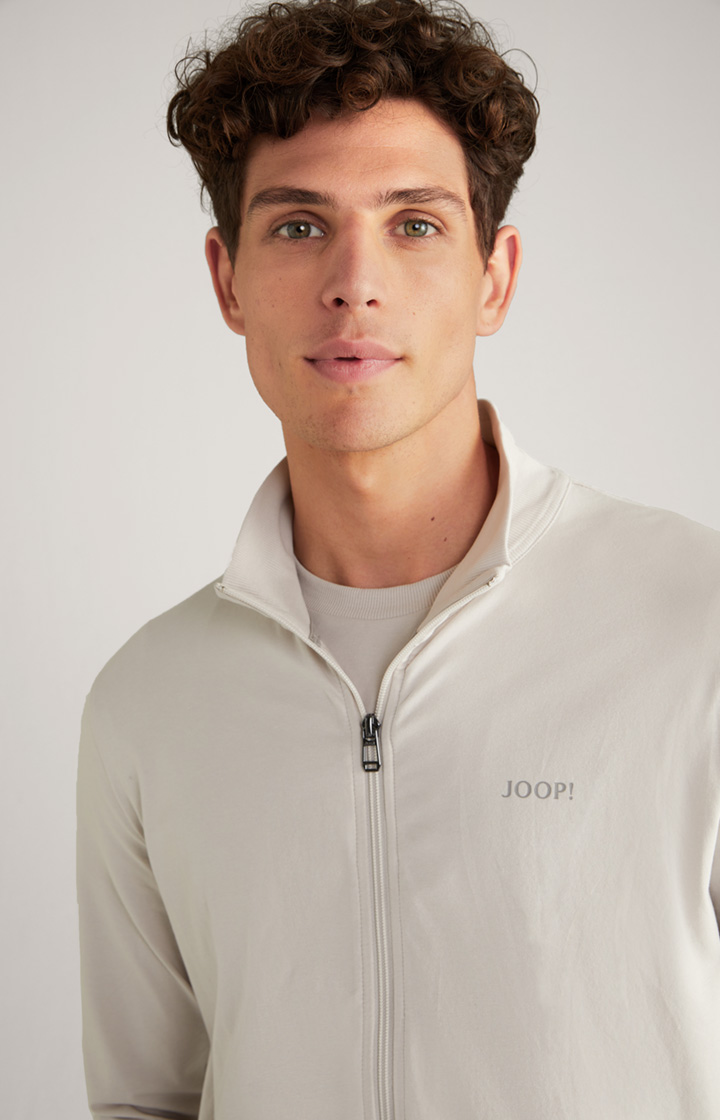 Loungewear Sweatjacke in Hellbeige