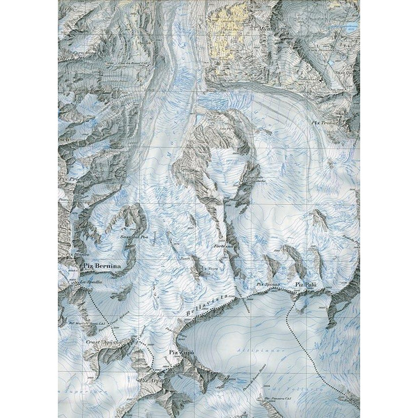 Swisstopo 1 : 25 000 Piz Bernina - Wanderkarte