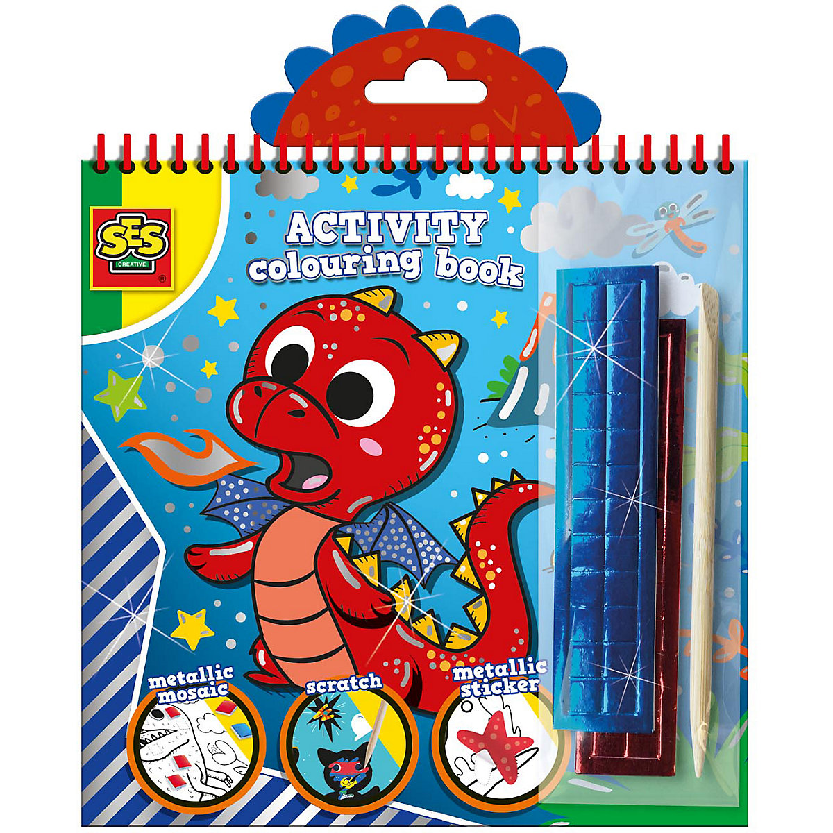 Activity-Malbuch Metallic 3 in 1