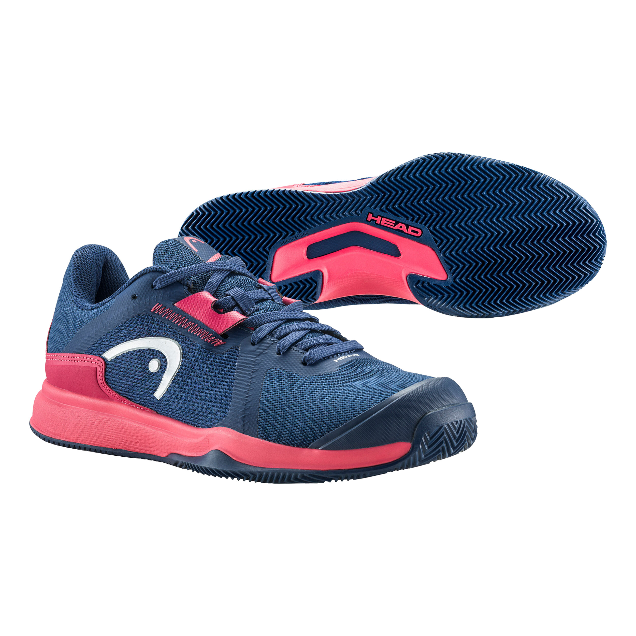 Sprint Team 3.5 Sandplatzschuh Damen - Dunkelblau, Koralle