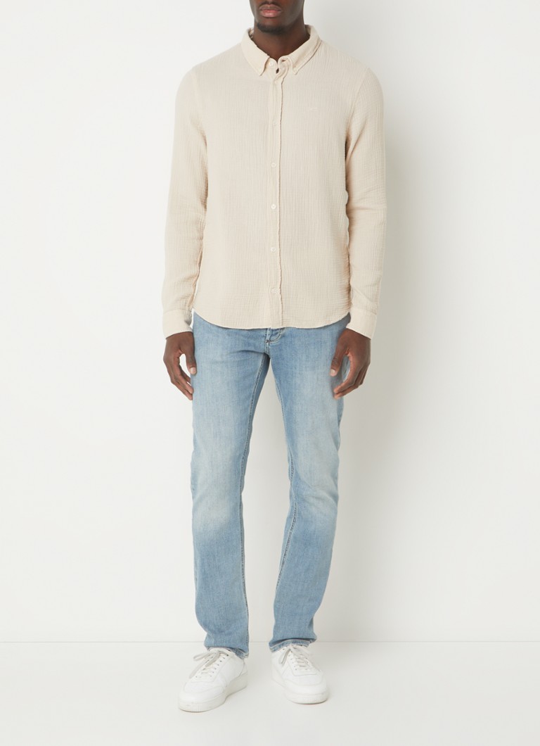Cămașă texturată Denham Rich Classic Fit