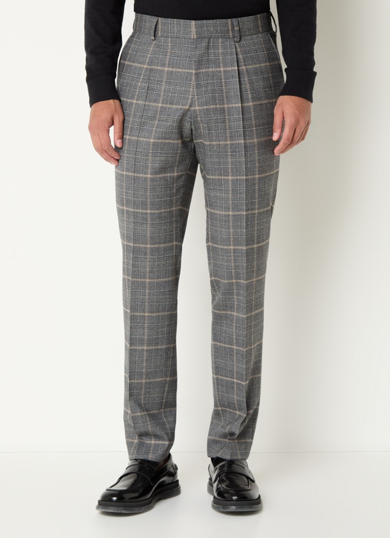 HUGO BOSS C - Costum slim fit din două piese, din lână virgină în carouri