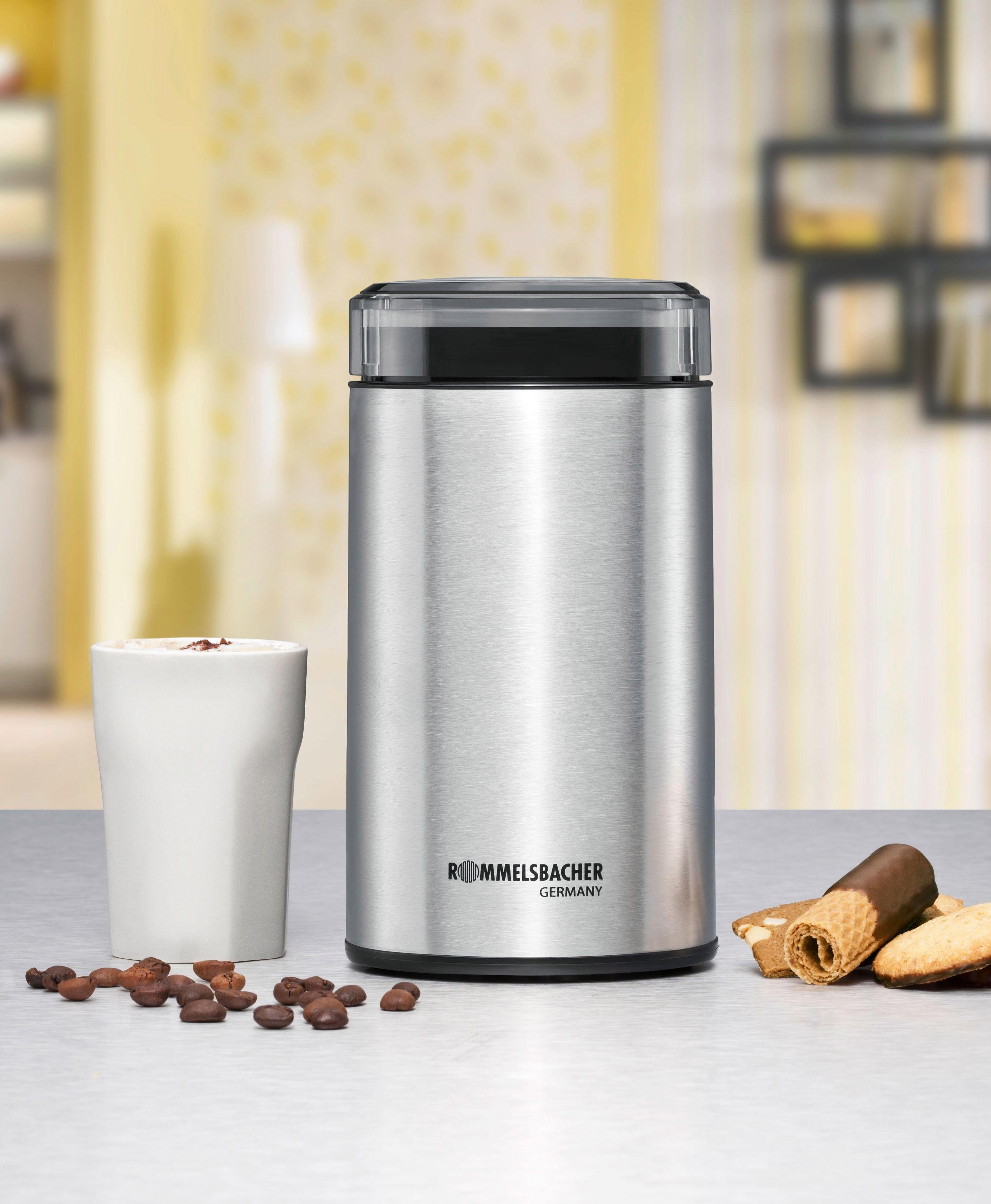 Rommelsbacher Kaffeemühle, 200 W, Schlagmesser, 70 g Bohnenbehälter