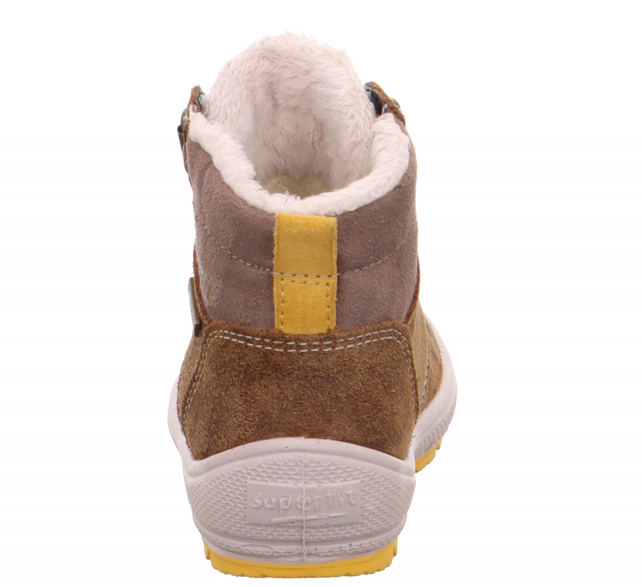 GROOVY - Braun/Gelb Boots mit Schnürung