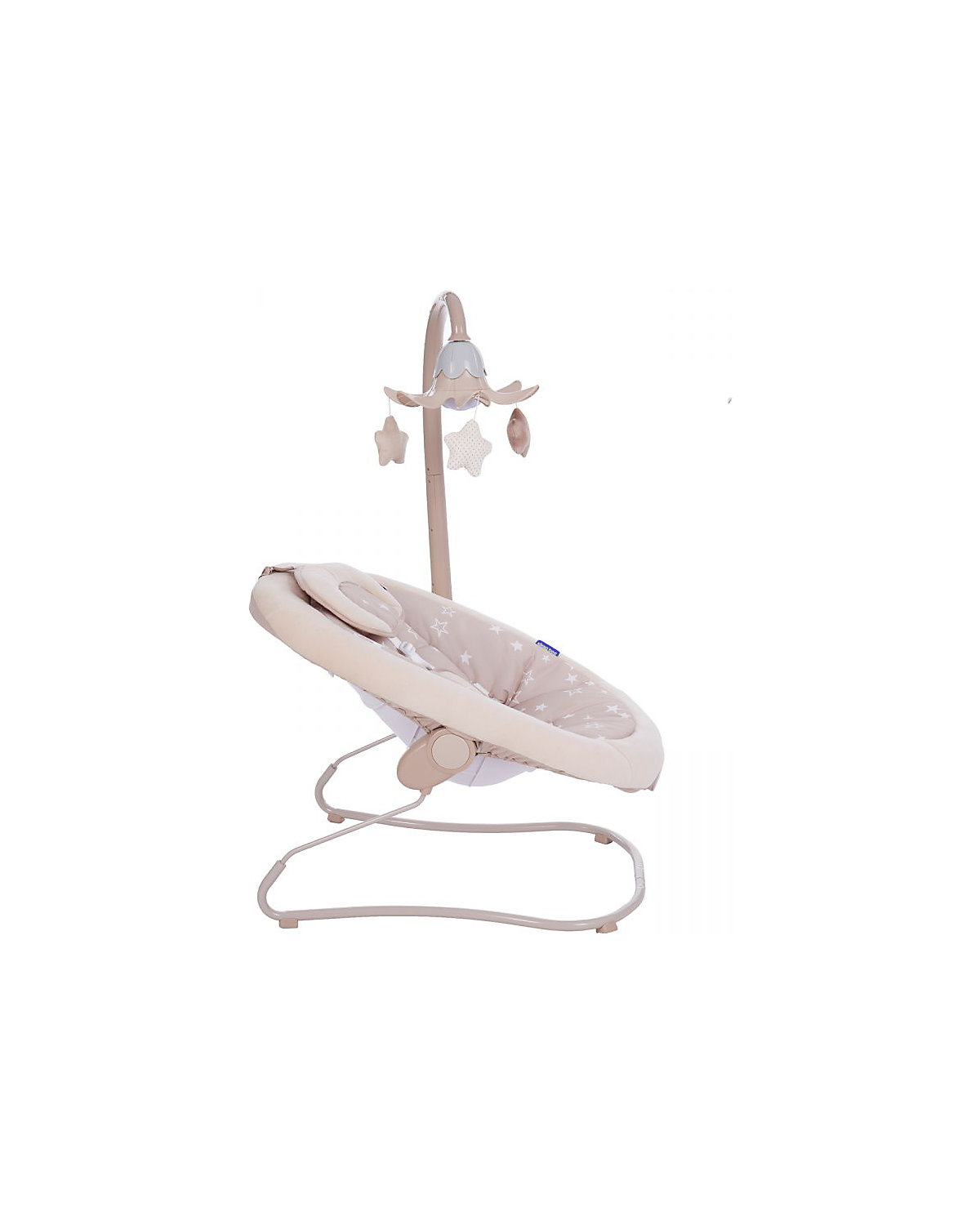 Babywippe Stars 12 Melodien Mobile Vibration 5-Punkt-Gurt verstellbar Babywippen
