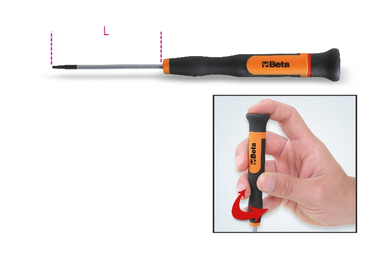 Beta 012570078 1257Tx 8-mikrošroubováků Torx® T8