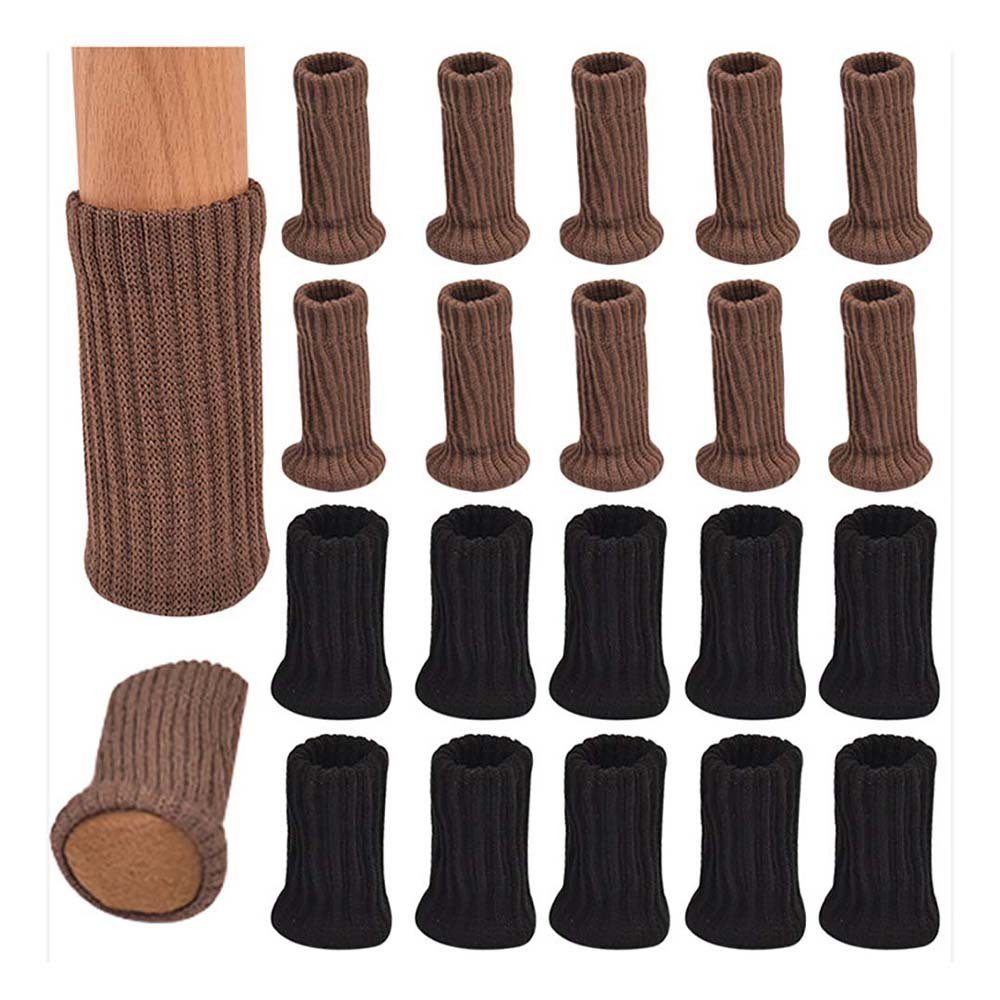 CTGtree Stuhlsocke Stuhlbeinsocke Möbel Socken Anti-Rutsch Wollsocken Hocker, (16 St)