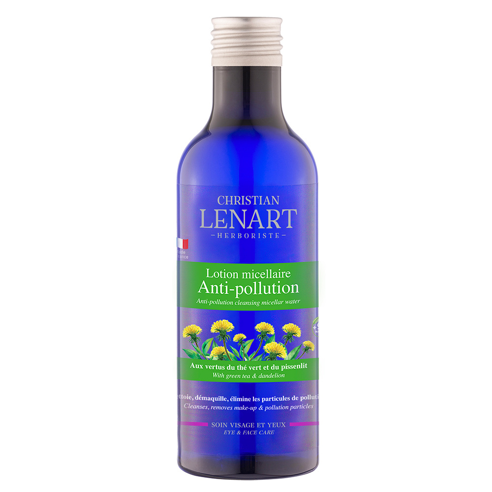 christian lénart Lotion micellaire anti-pollution au Thévert et Pissenlit Lotion micellaire