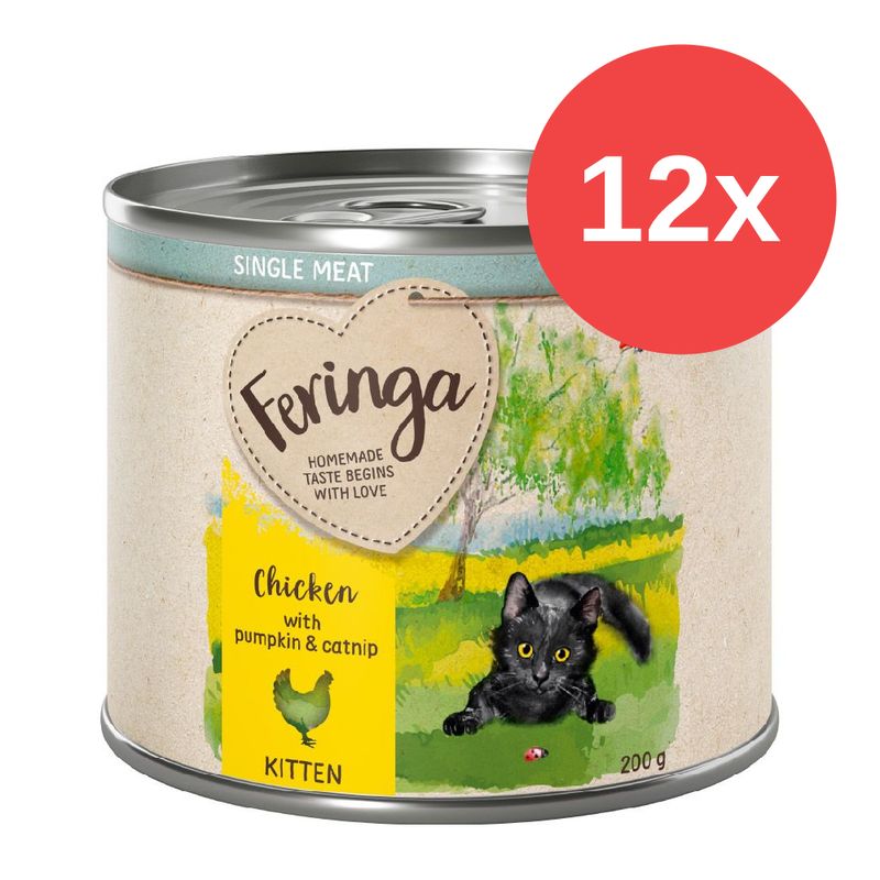 Sparpaket Feringa Single Meat Kitten 12 x 200 g