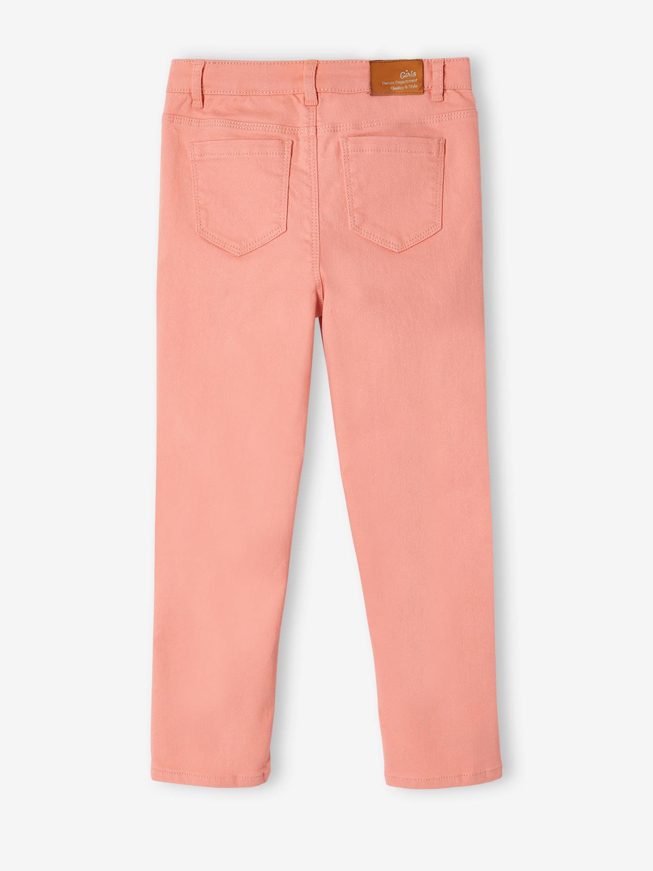 Vertbaudet Mädchen Mom-Fit-Hose, Hüftweite COMFORT - wollweiß