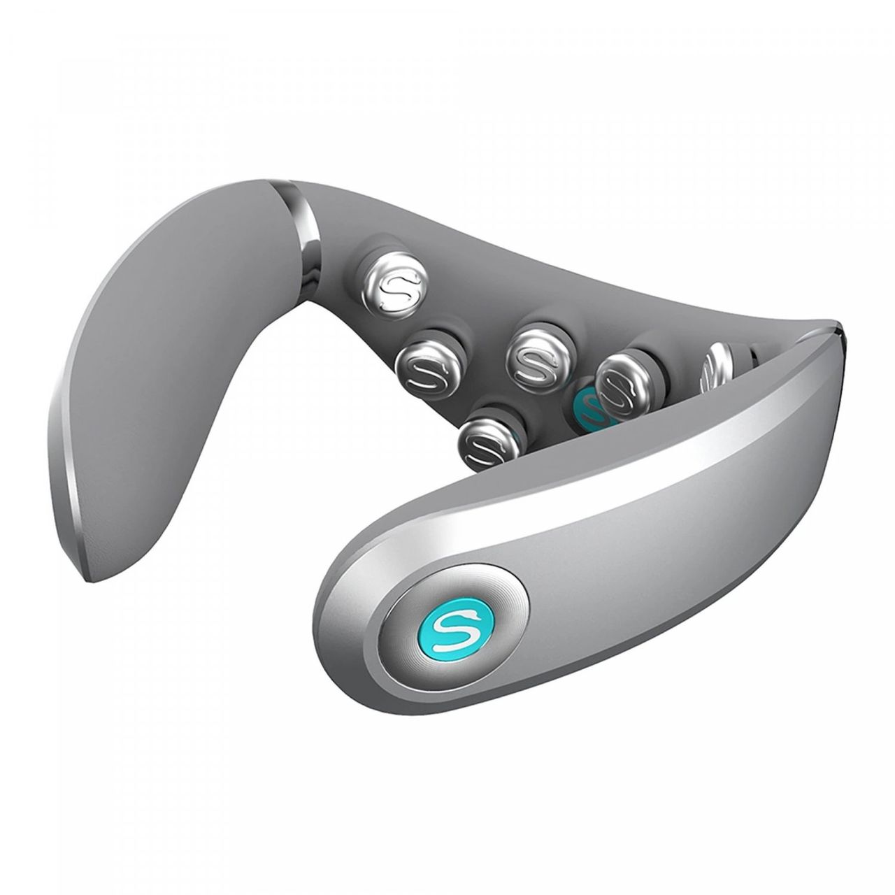 SKG K5 Pro Massagegerät, Elektrostimulator für den Nacken mit Kompresse – Weiß