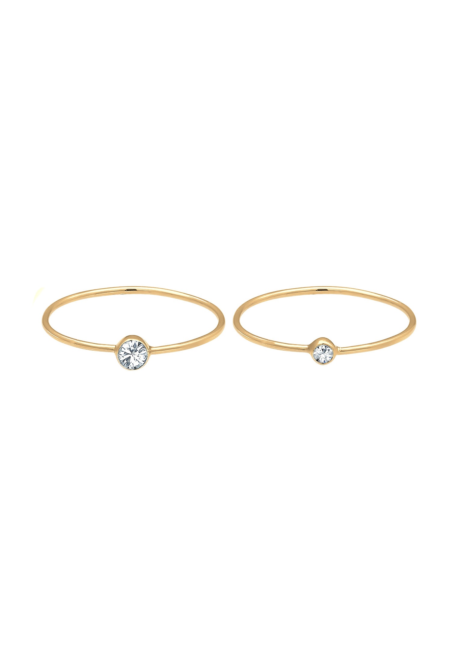 Elli Women's Elegant Basic Set with 925 Sterling Silver Crystals