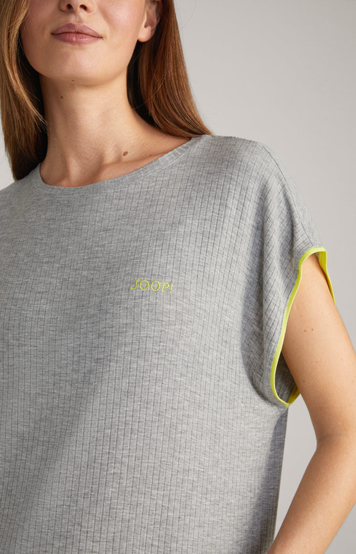 Loungewear Longshirt in Grey Melange