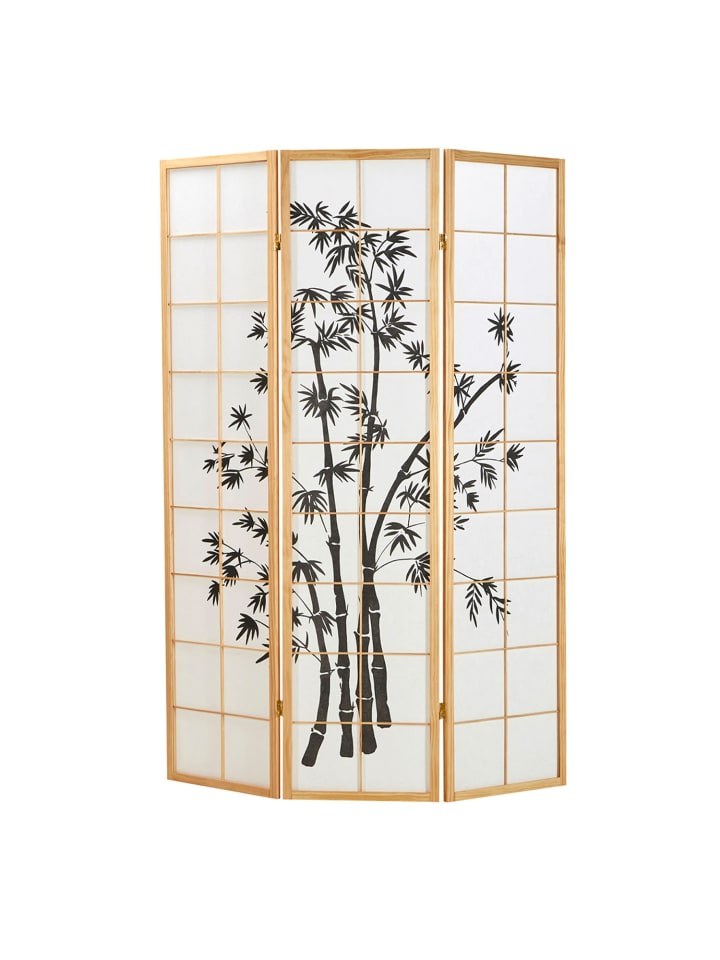 Homestyle4u 3-tlg. Paravent in Braun 132x179 günstig kaufen onesize