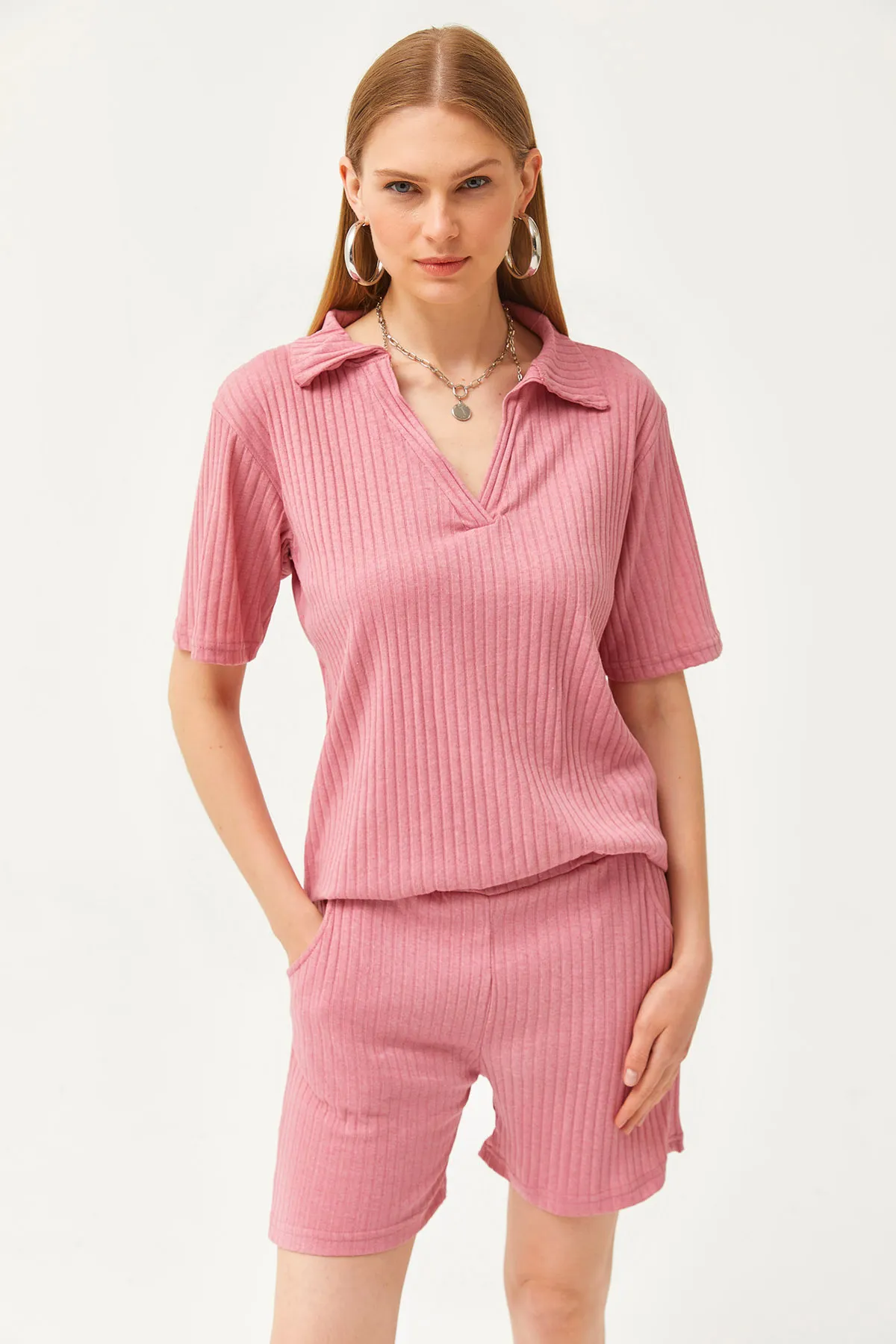 Olalook  Zweiteiler - Rosa - Oversized
