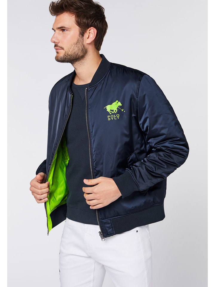 Polo Sylt Wende-Blouson in Dunkelblau/ Grün günstig kaufen