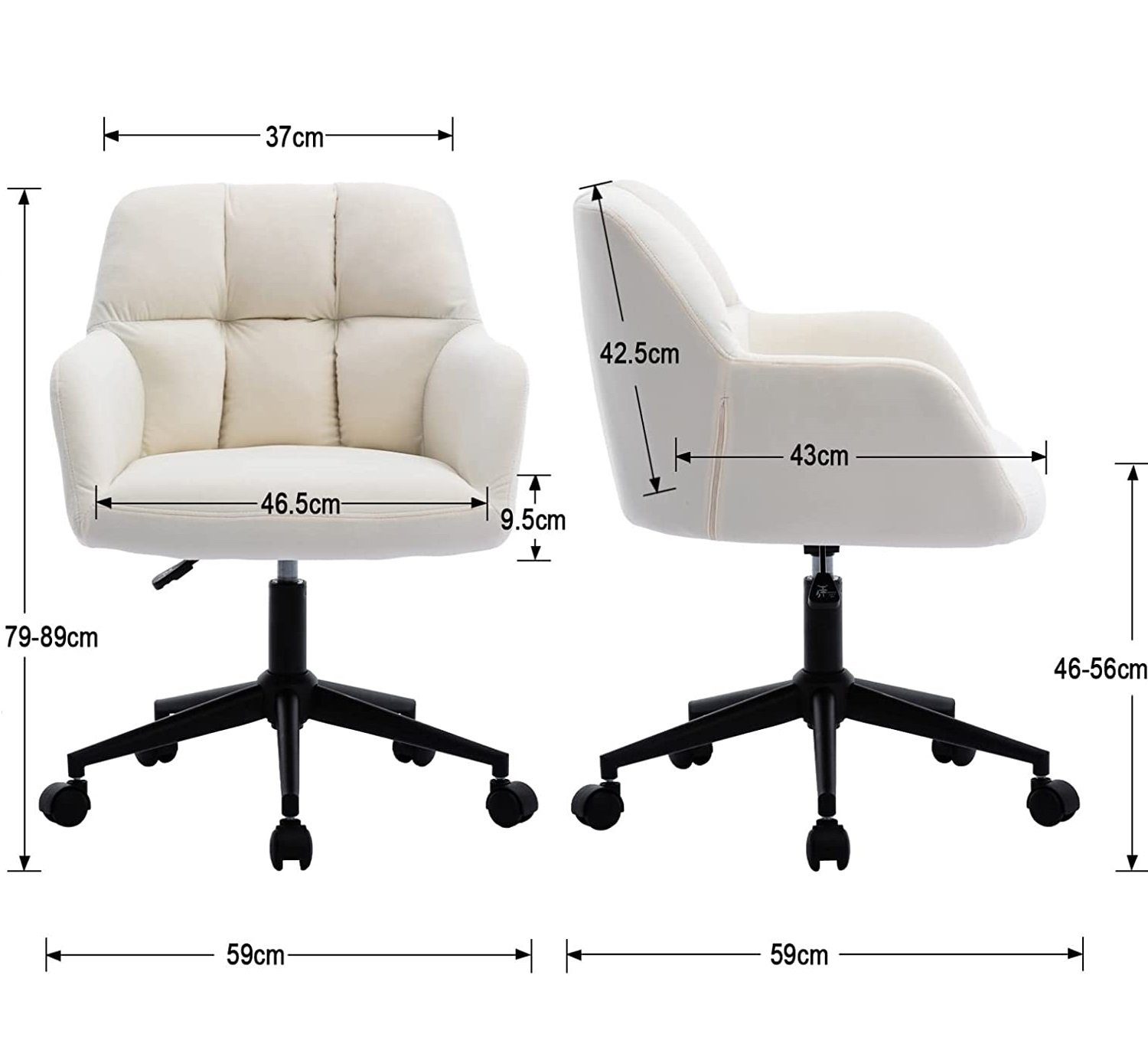 WAHSON OFFICE CHAIRS Bürostuhl Samt Bürostuhl Schreibtischstuhl Drehstuhl