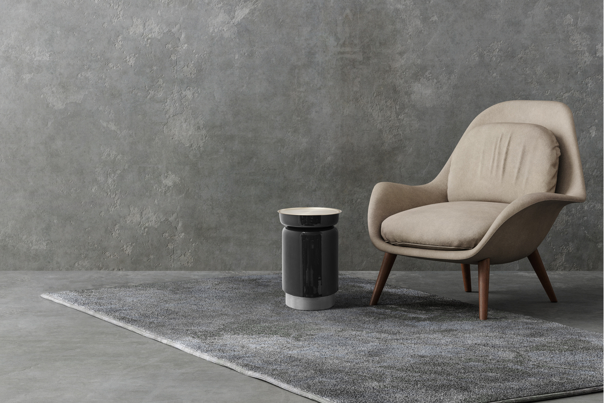 Kayoom Beistelltisch Art Deco 175 Anthrazit / Silber