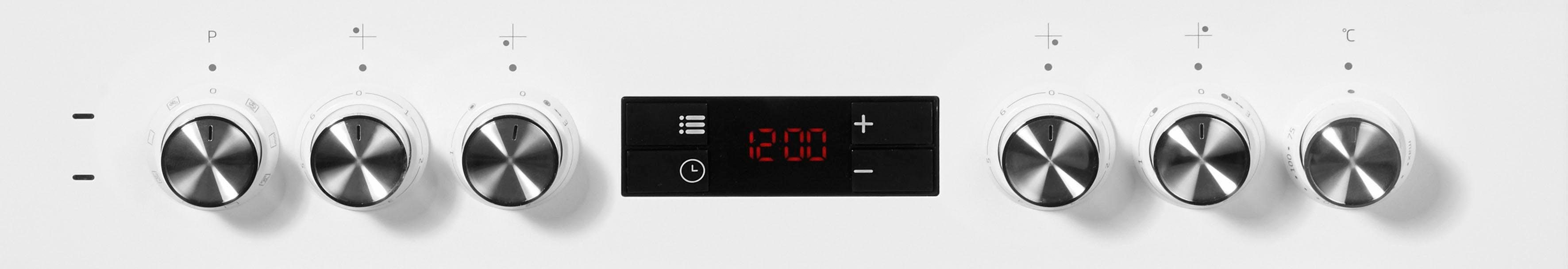 BEKO Elektro-Standherd FSM67320G, mit Teleskopauszug nachrüstbar, mit Restwärmeanzeige