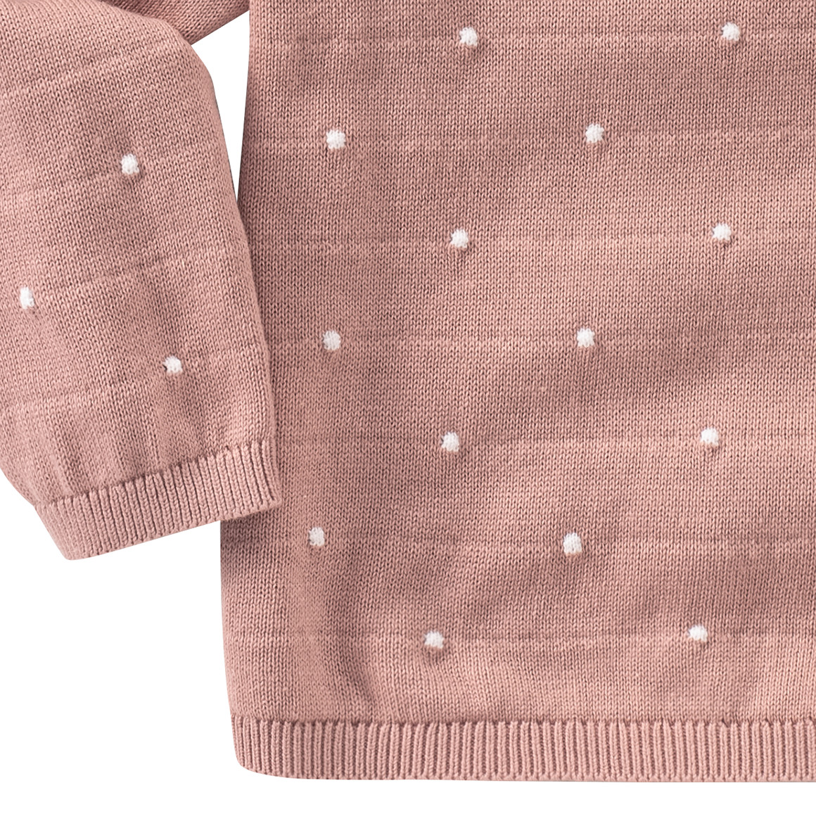 Baby Strickpullover mit Punkte-Allover