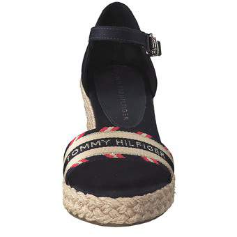 Tommy Hilfiger Corporate Webbing Low Wedge in blau