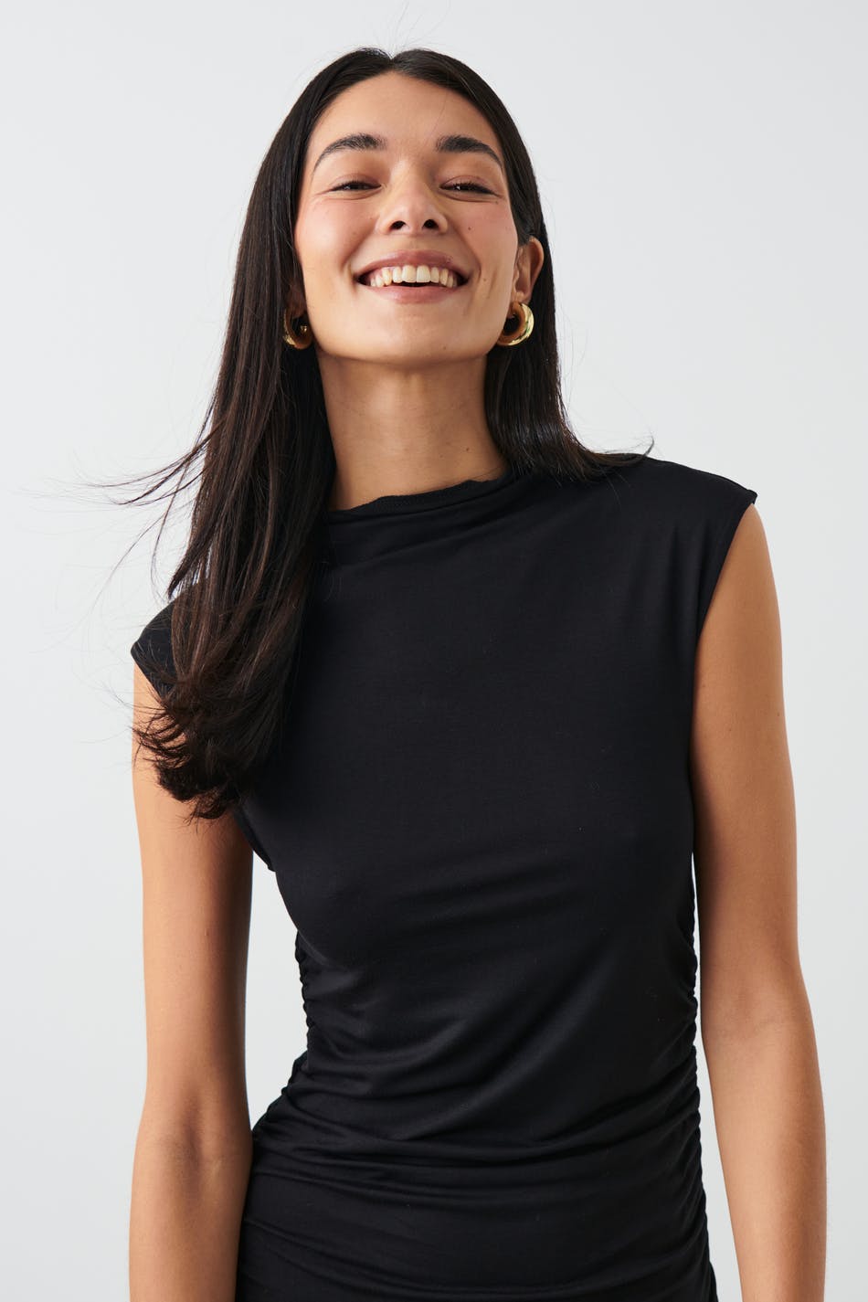 Midi ruched dress