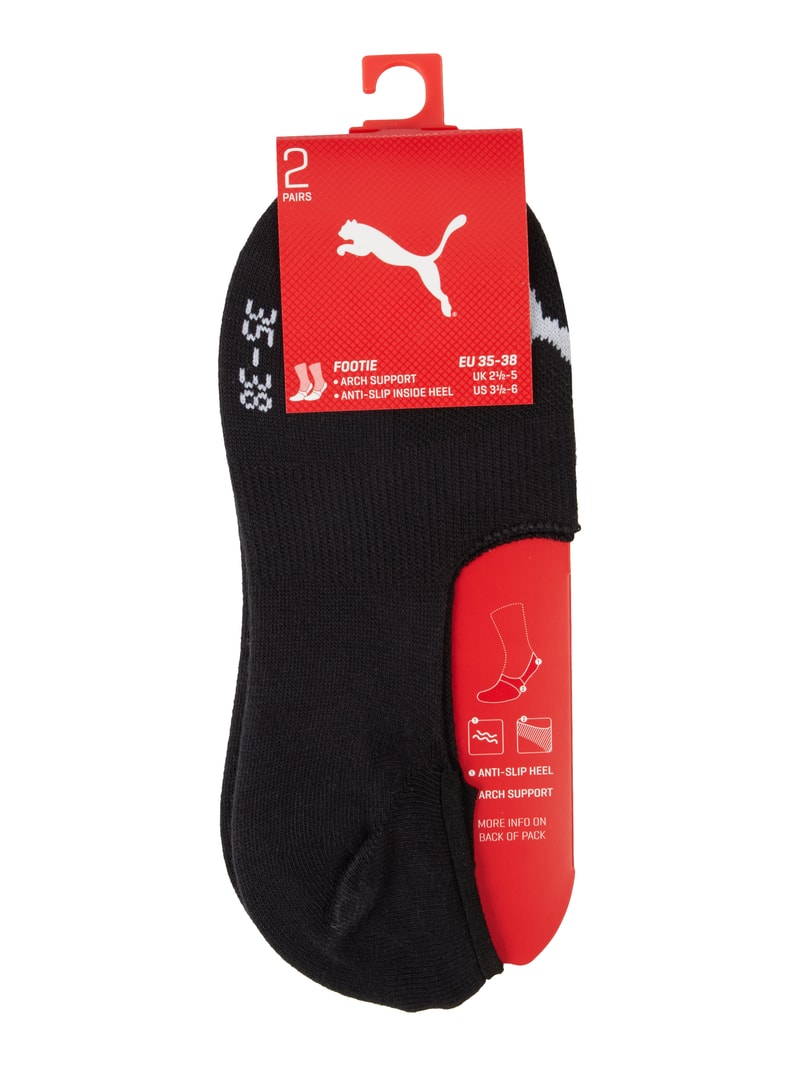 Füßlinge im 2er-Pack in schwarz