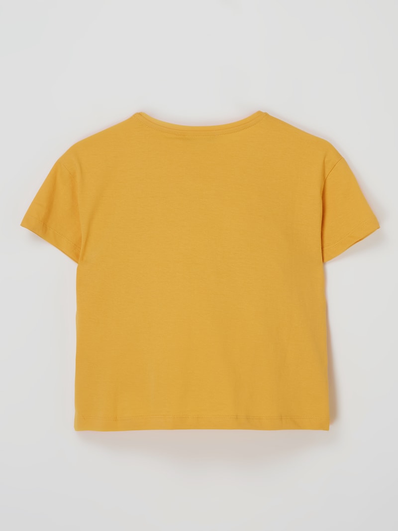 Boxy Fit T-Shirt aus Bio-Baumwolle in gelb