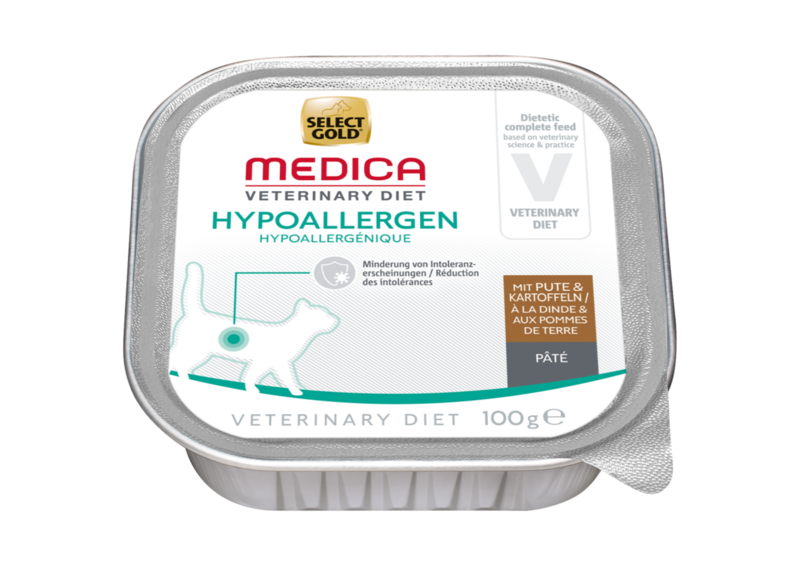 SELECT GOLD Nassfutter SELECT GOLD Medica Hypoallergen 16x100g Pute und Kartoffel