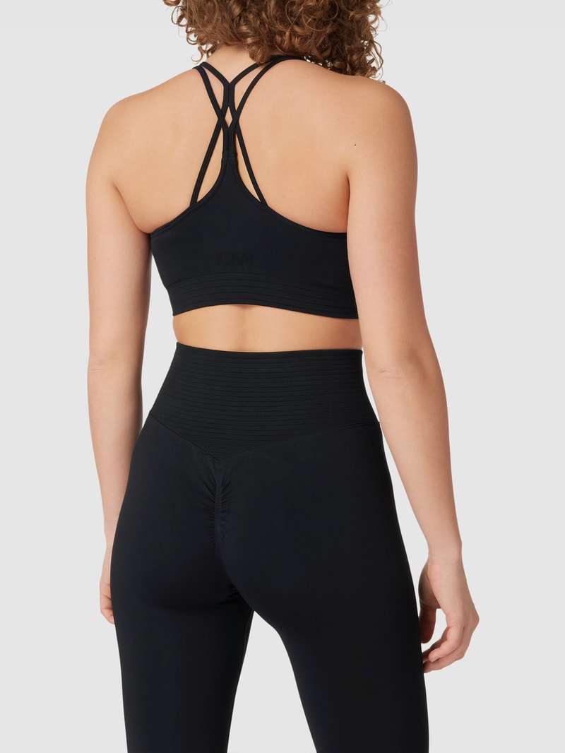 Bustier mit Label-Print Modell 'Define Seamles Scrunch' in schwarz