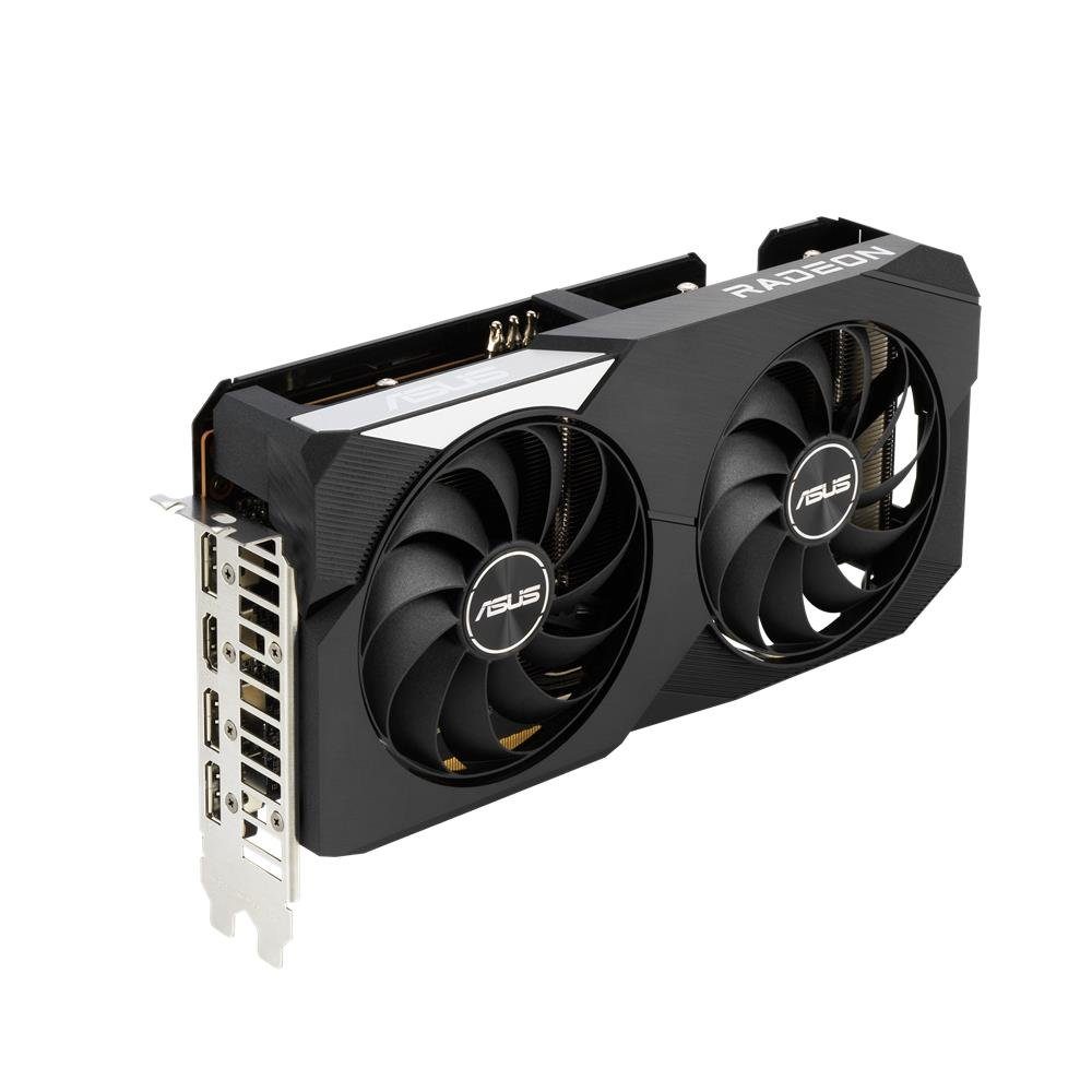 Asus Dual AMD Radeon RX6600 Grafikkarte (8 GB, GDDR6, Gaming Grafikkarte, PCIe 4.0, HDMI DisplayPort, DUAL-RX6600-8G)