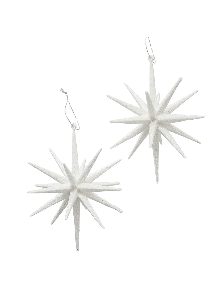 Boltze 2er-Set: Weihnachtsanhänger 