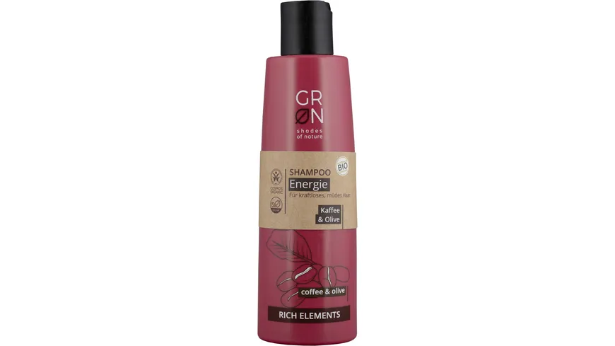GRN [GRÜN] Shampoo Energie Kaffee & Olive 250 ml