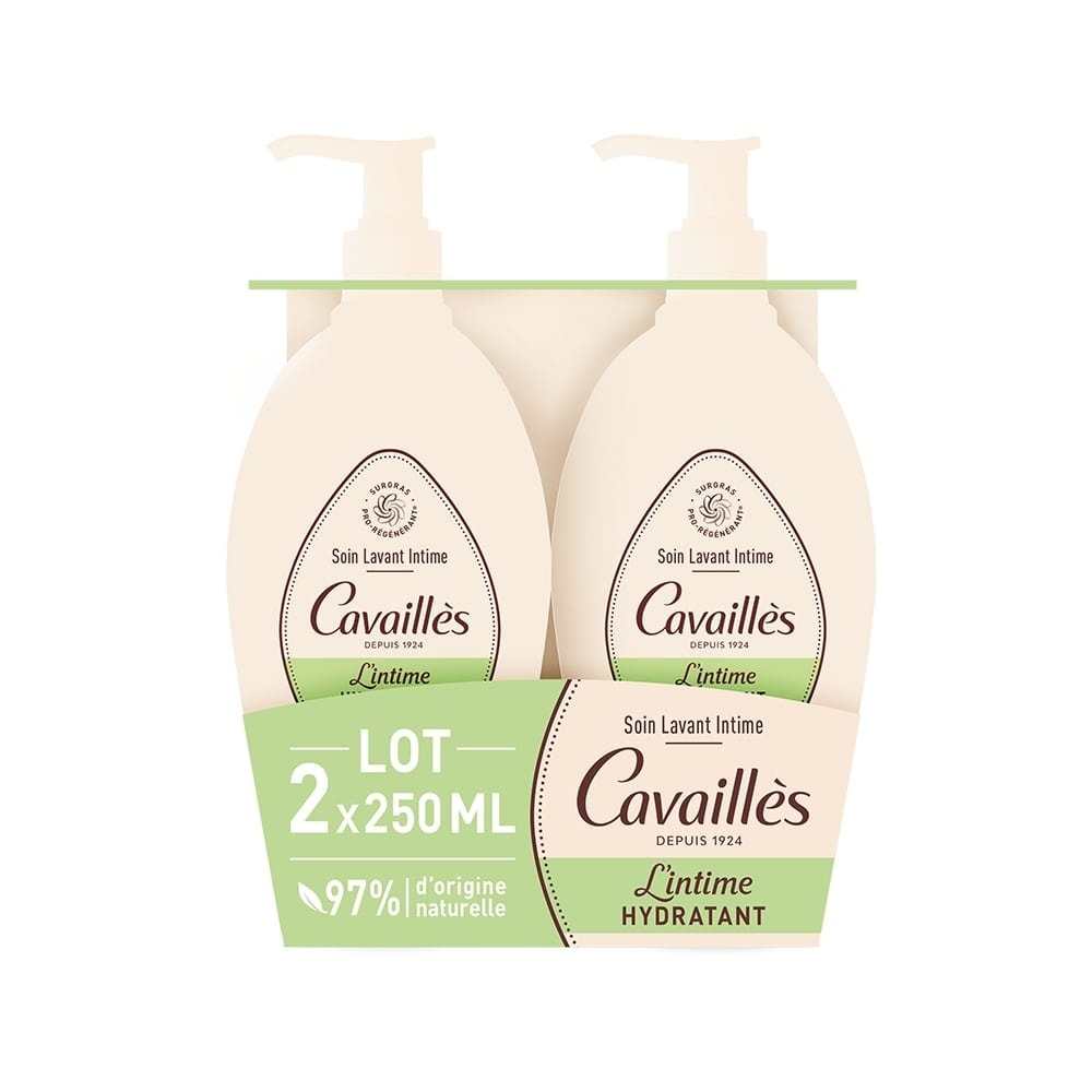 Cavaillès SOIN NATUREL TOILETTE INTIME SECHERESSE2X250 ml Hygiene Intime