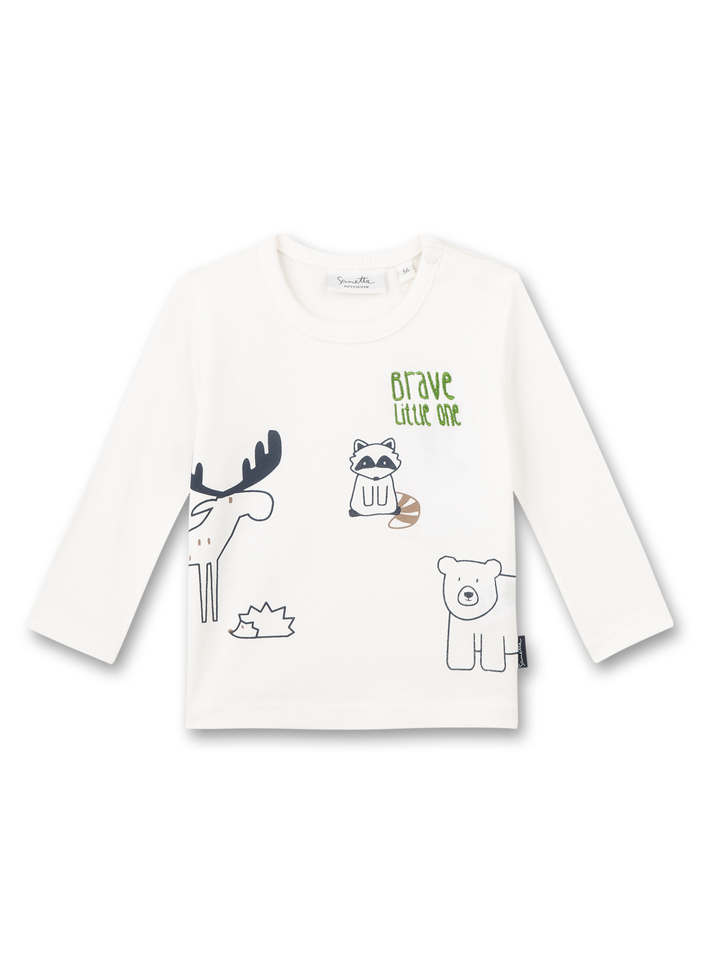 Jungen-Shirt langarm Off-White