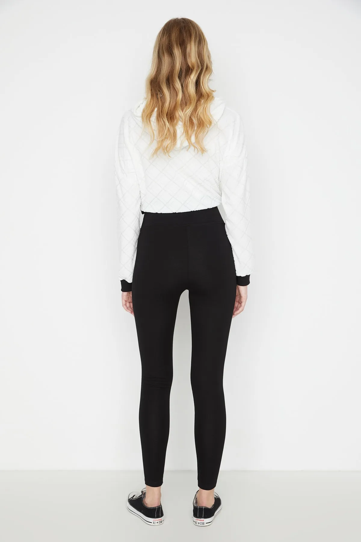 Trendyol Collection  Leggings - Schwarz - Hoher Bund