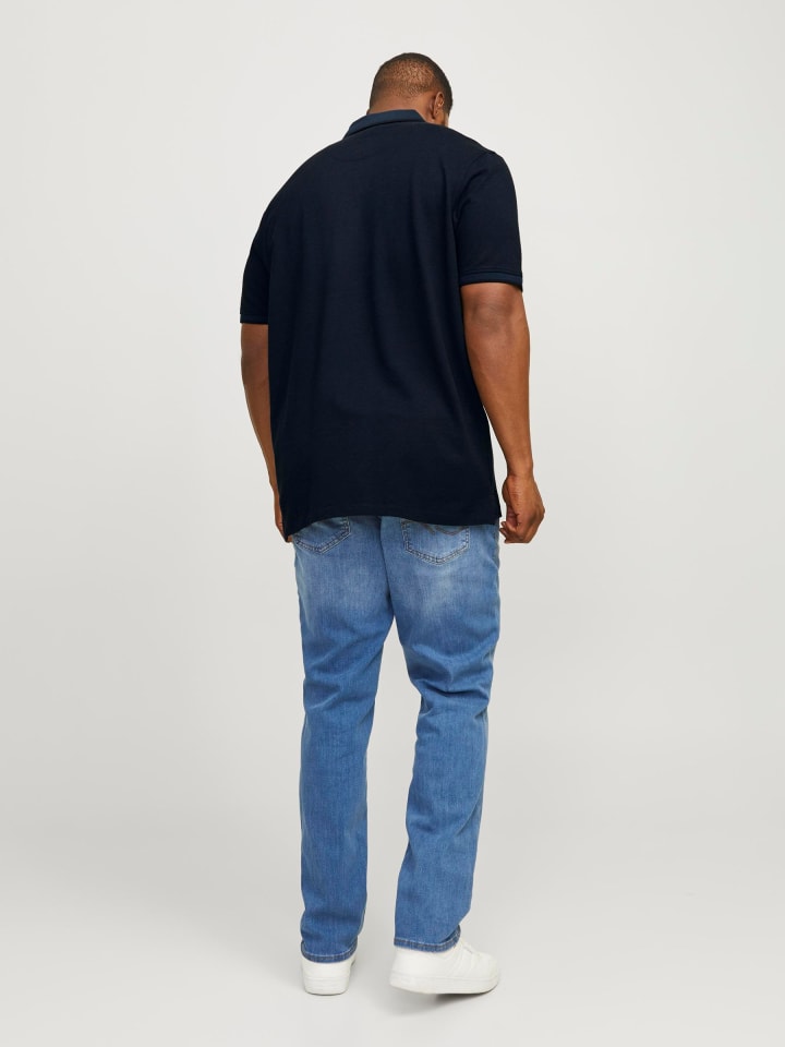 JACK & JONES PLUS Poloshirt in Dark Navy 1 günstig kaufen