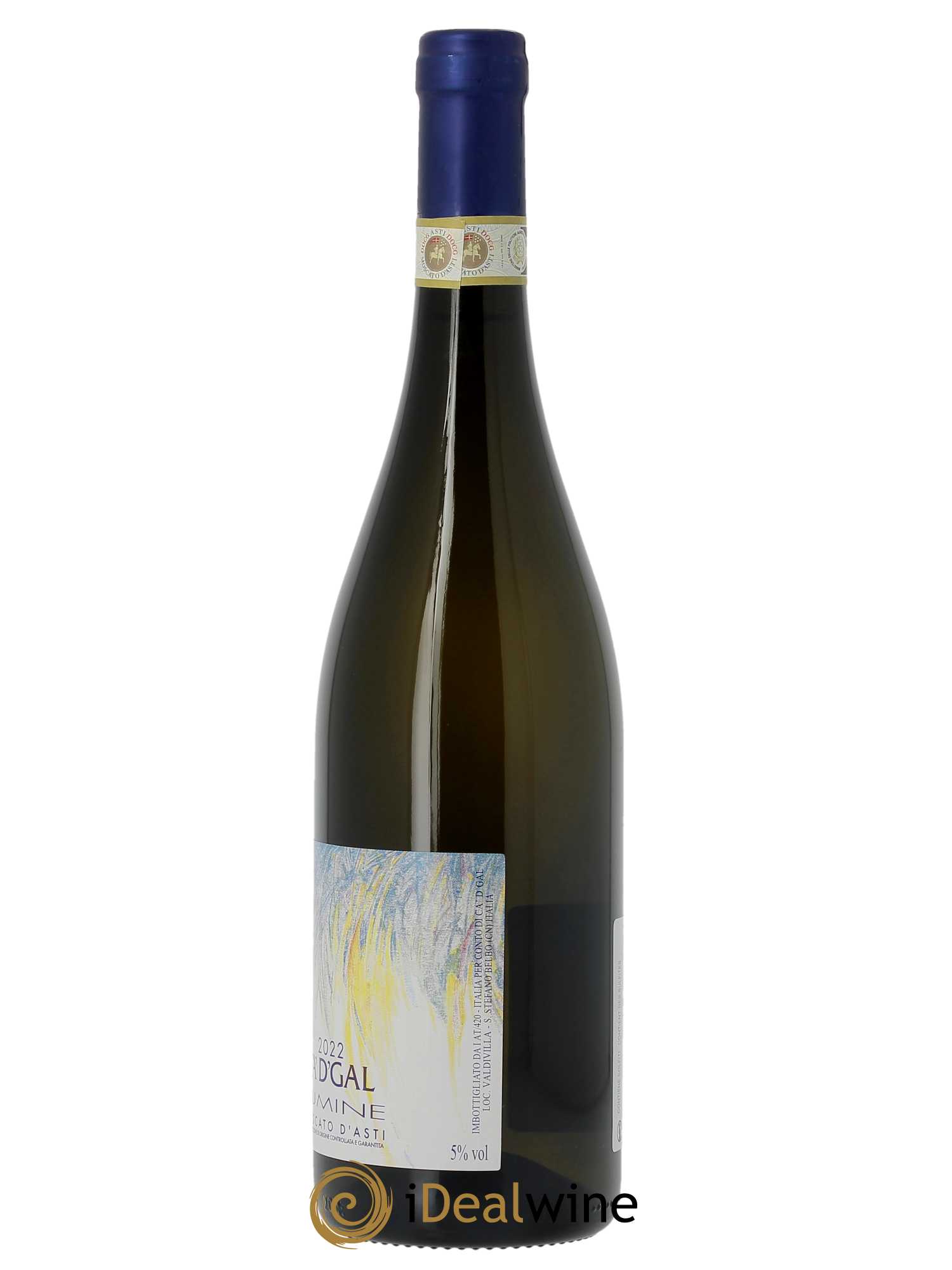 Moscato d'Asti DOCG Lumine Ca'D'Gal  2022 - Lot de 1 Bouteille