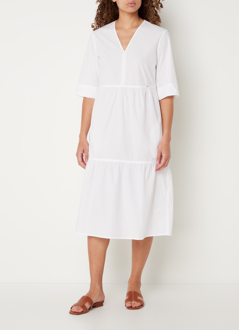 Cinque Cidahlie midi dress with pleat detail and side pockets