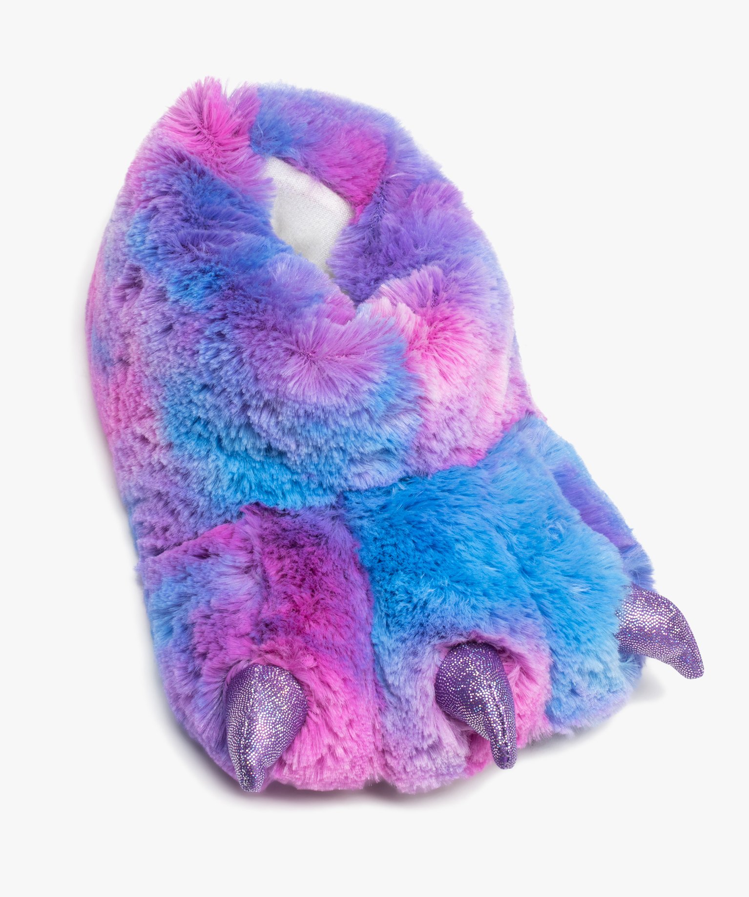 Chaussons fille 3D en forme de patte de monstre violet | GEMO