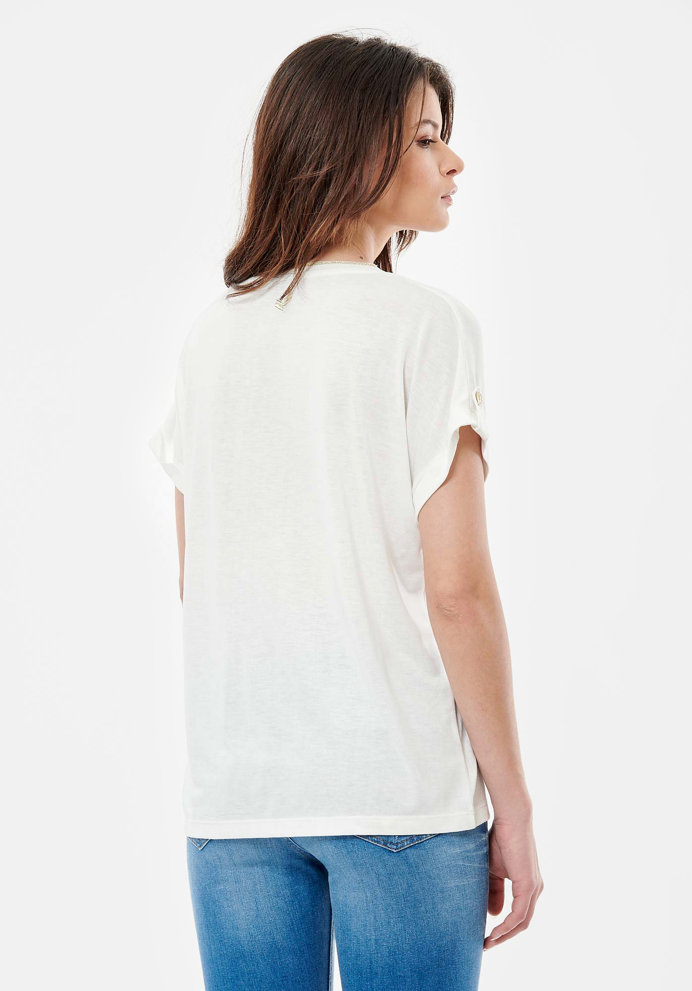 LANDO  T-shirt blanc femme