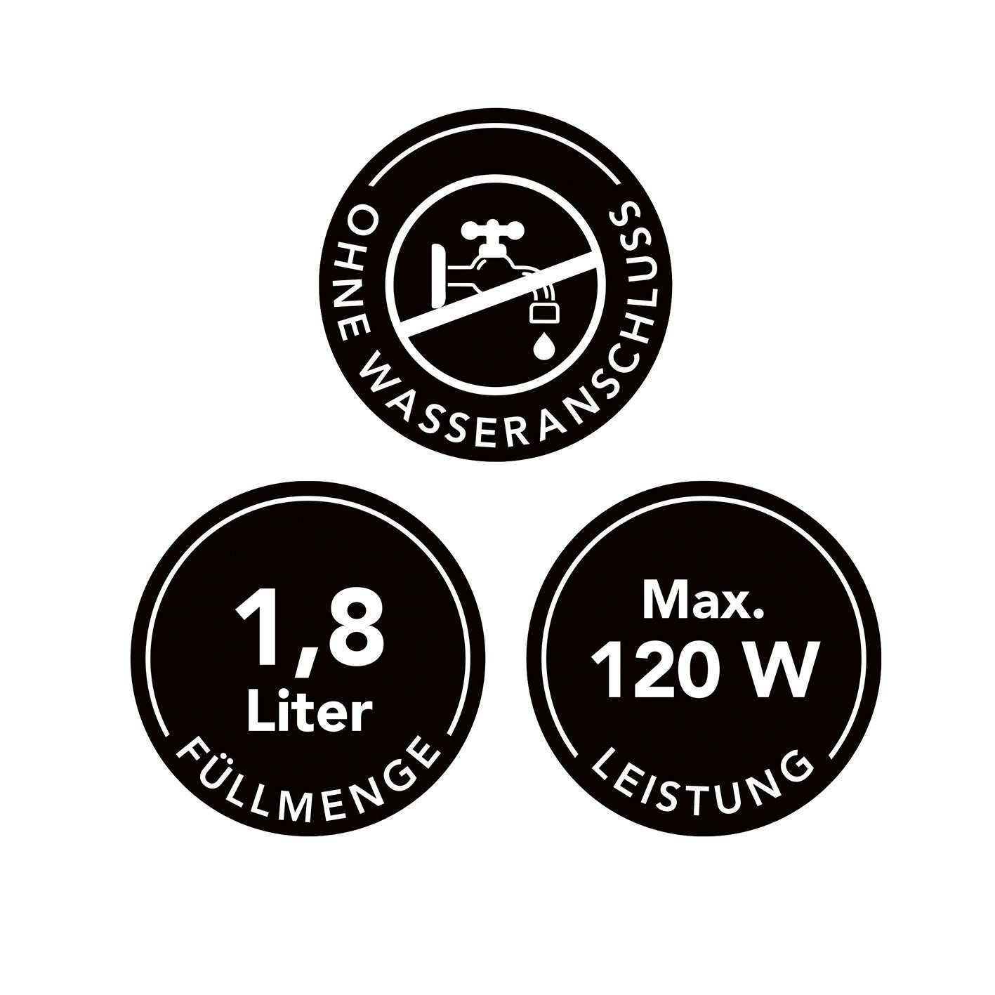 MAXXMEE Elektrischer Eiswürfelbereiter, Eiswürfelmaschine 9 Eiswürfel in ca. 8 Minuten schwarz