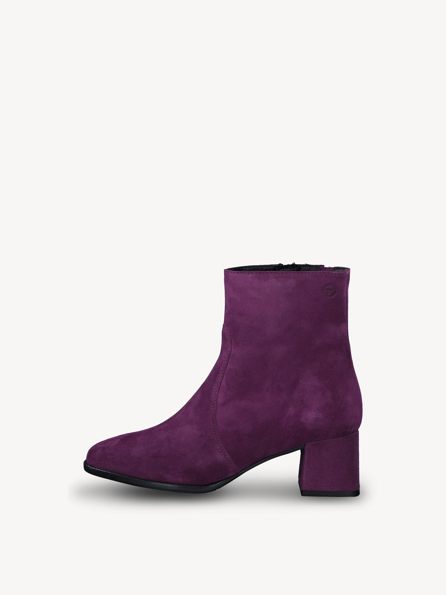 Bottine en cuir - mauve