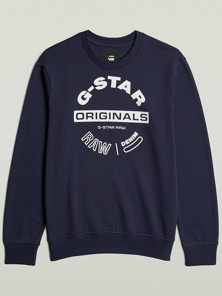 G-Star Sweatshirt in Dunkelblau günstig kaufen
