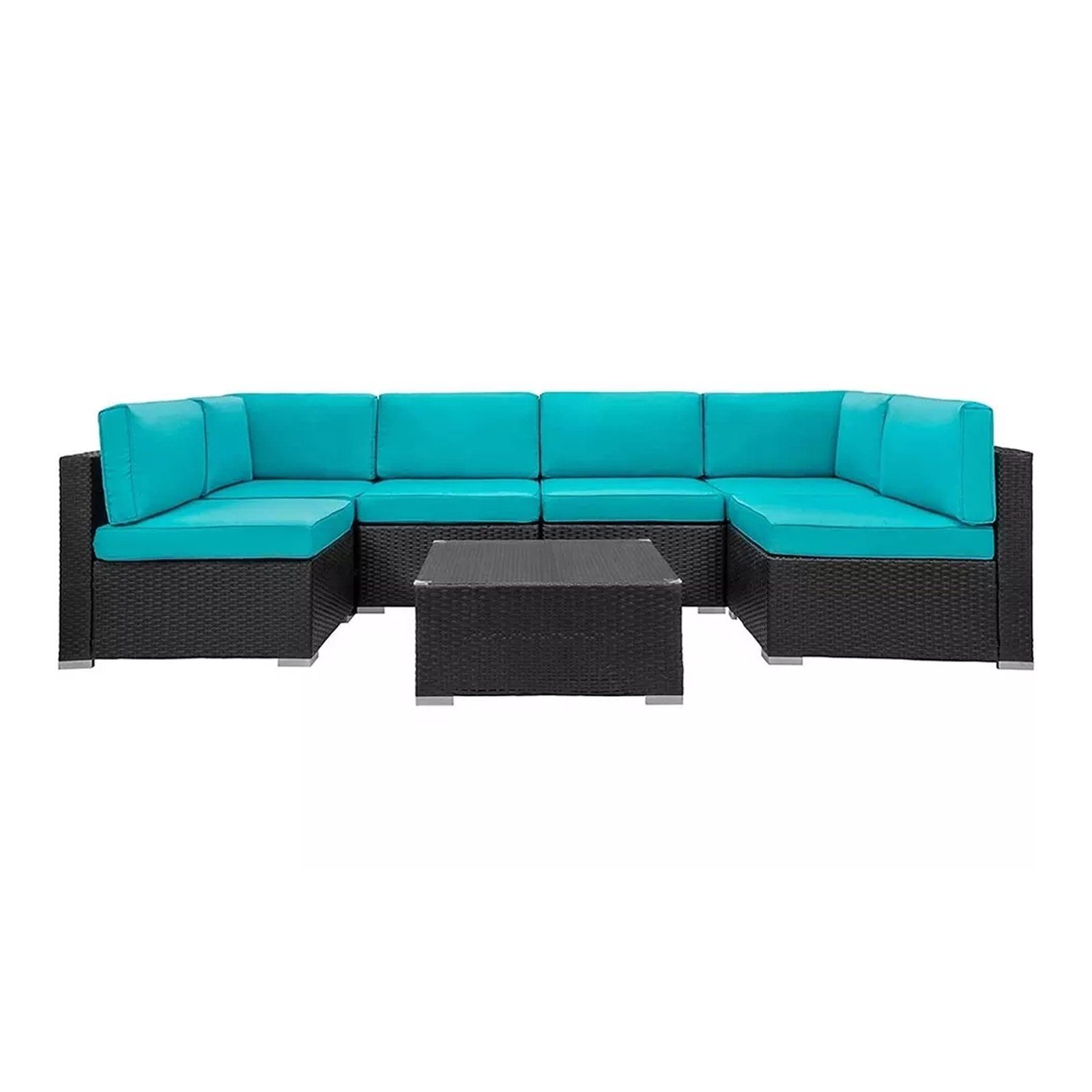 HTI-Living Gartenlounge-Set Terrassenmöbel Bettina Family, (Set, 4-tlg), Loungegarnitur mit Kissen